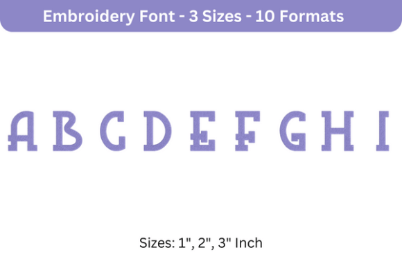 Blue Plate Font Uppercase a to I Review