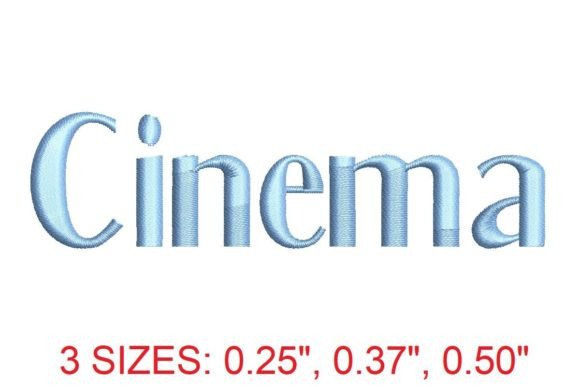 Cinema Embroidery Font Review