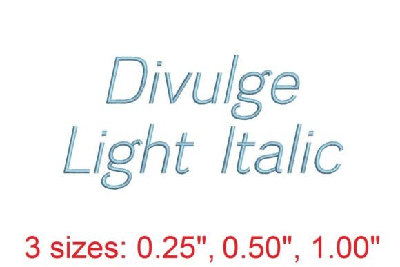 Divulge LT IT Embroidery Font Review