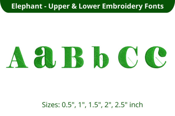 Elephant Font ABC Embroidery Review
