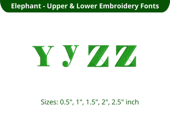 Elephant Font YZ Embroidery Review