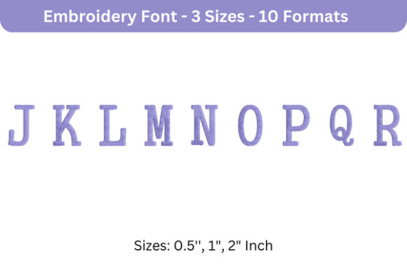 Executive Font Uppercase J to R