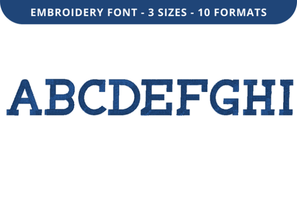 In Side Font a to I Review for Seasonal Embroidery