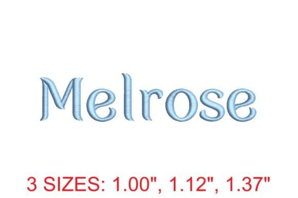 Melrose Embroidery Font Review for Boutique Apparel