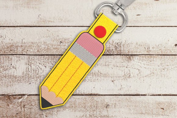 Pencil ITH Key Fob Applique Review