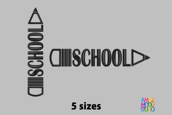 School Pencil Black Embroidery Design Review