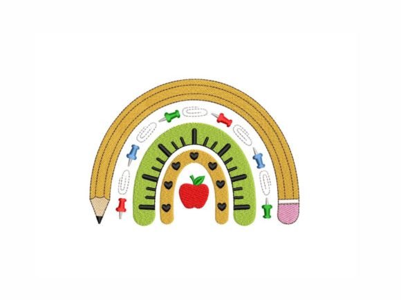 Teacher Rainbow Embroidery Design Review